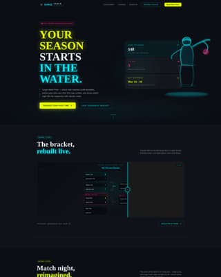 Surge - Electric Waterpolo Landing Page Template