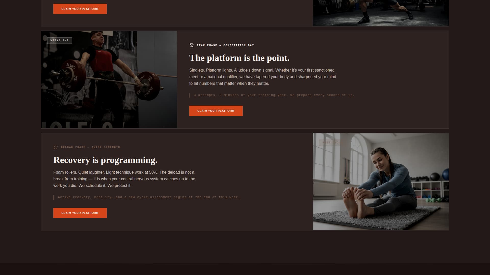 Press - Powerful Weightlifting Landing Page Template