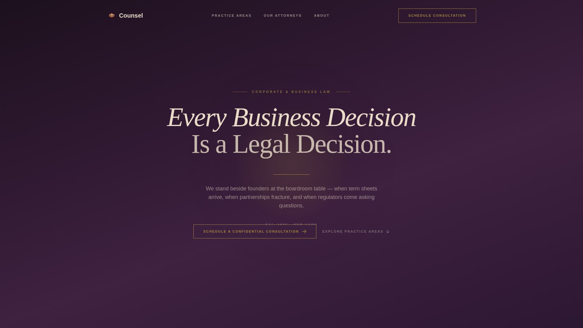Specialist Law Firm & Attorney Appointment Booking Website Template