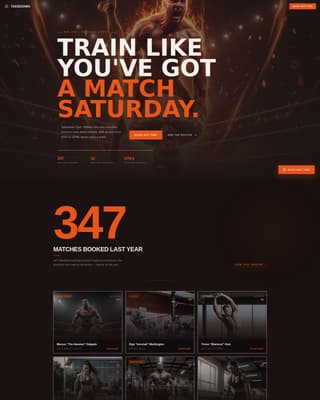 Takedown - Explosive Wrestling Landing Page Template