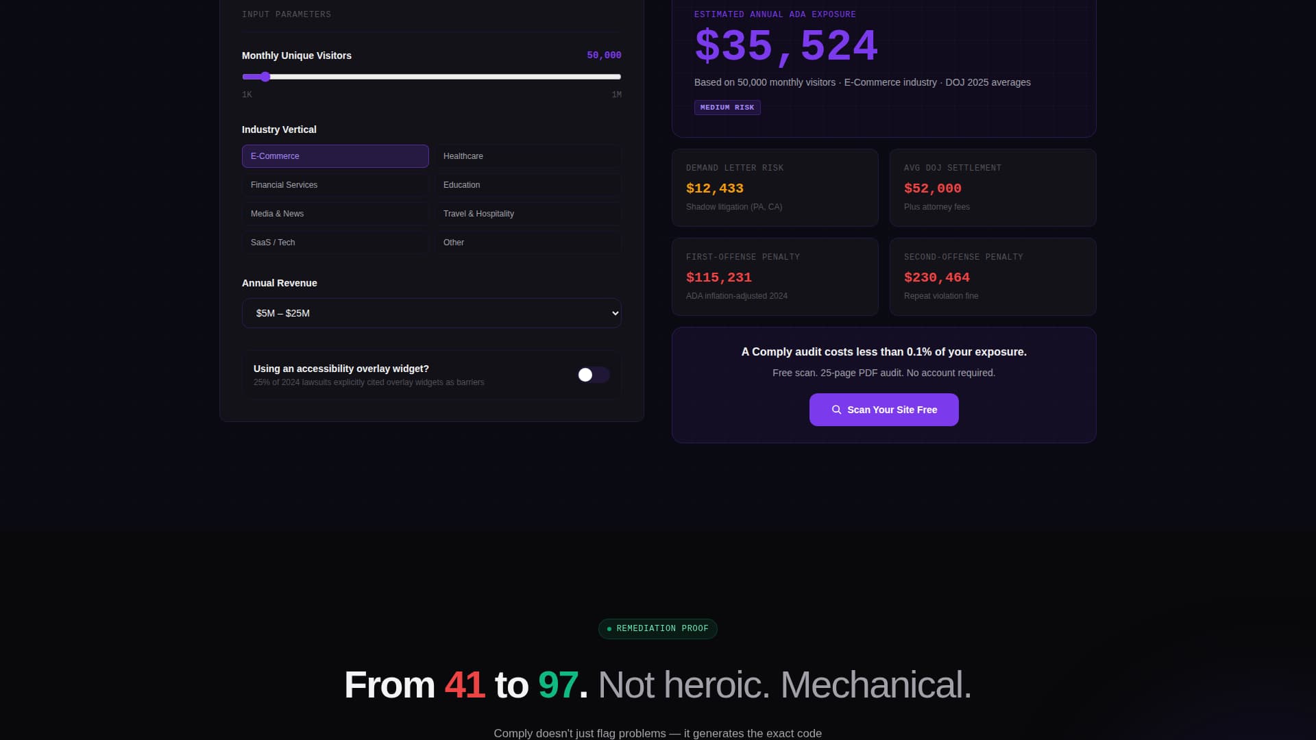 Micro-SaaS & Developer Tools Cost Estimator Website Template