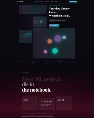 Startup Homepage Professional Website Template