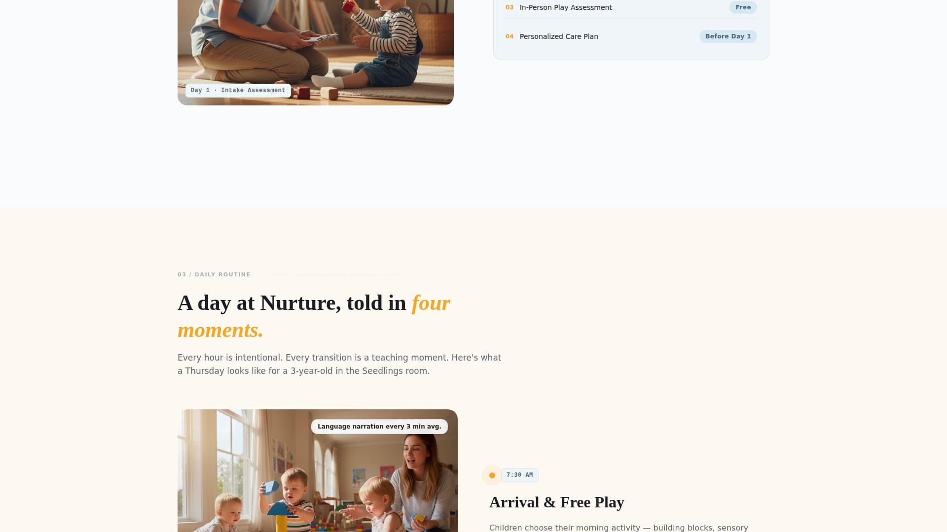 Nest — Reliable Child Care Services Landing Page Template