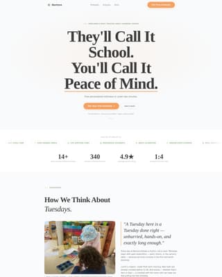 Bloom — Nurturing Preschool Daycare Landing Page Template