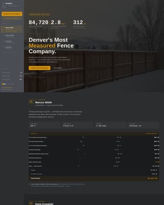 Postline - Trusted Fencing Landing Page Template