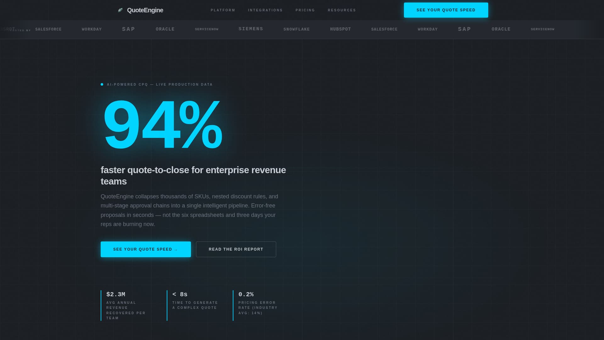 AI-Powered Enterprise Software Pricing Website Template