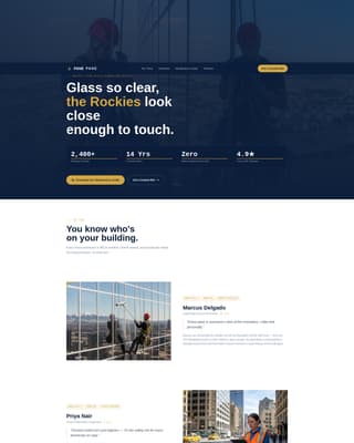 Pane - Precision Windowcleaning Landing Page Template