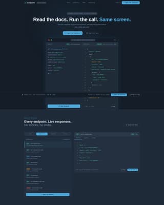 API Documentation Professional Website Template