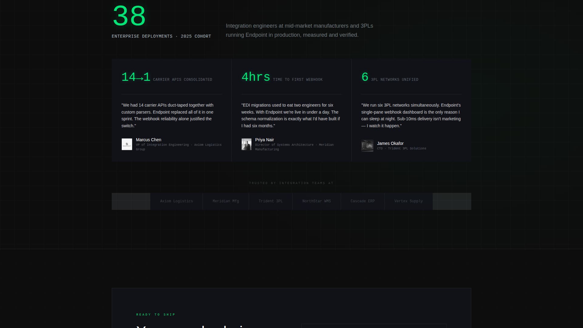 Endpoint - Powerful Supplychain Landing Page Template