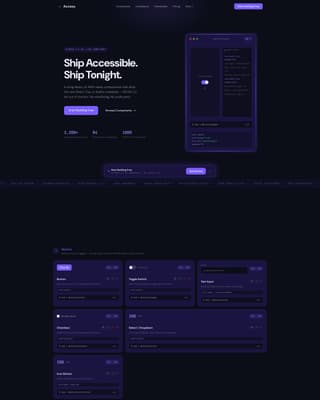 Design System & Component Library Professional Website Template