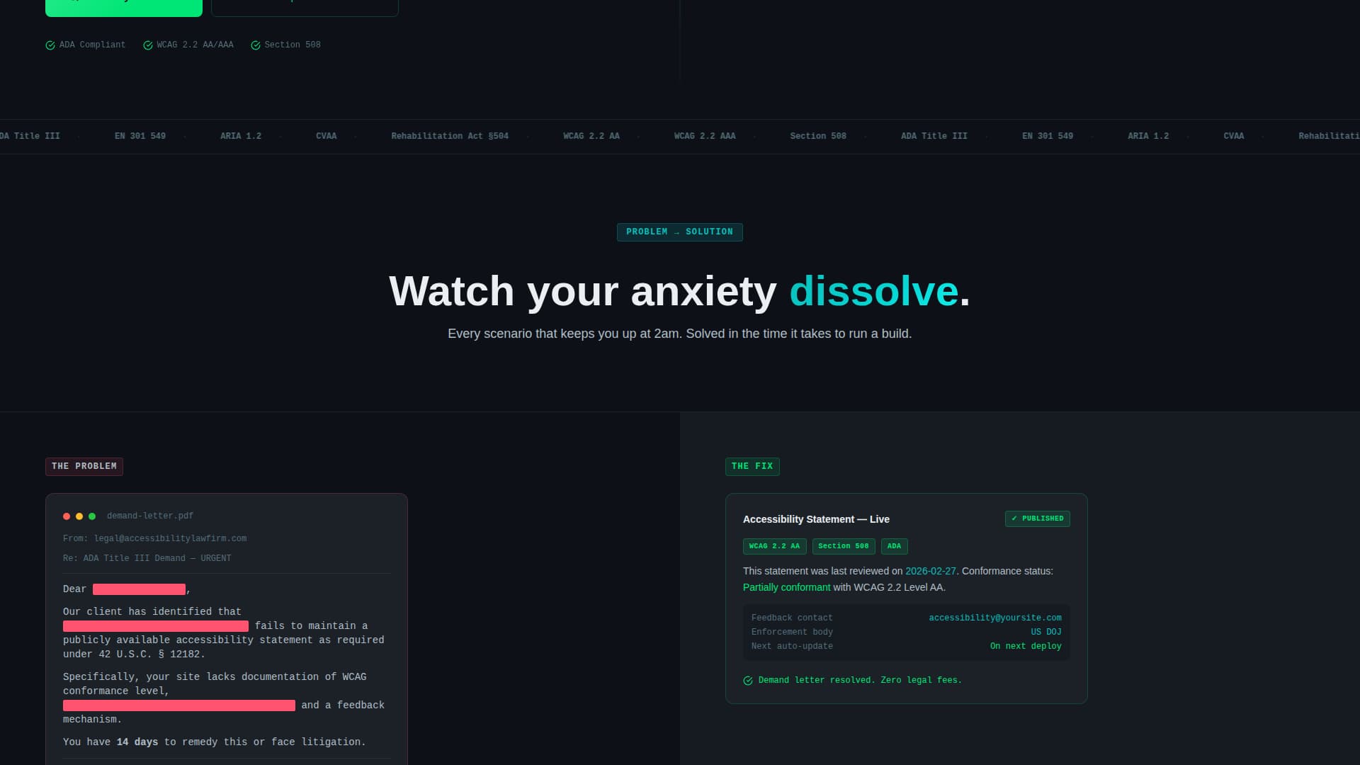 Comply - Instant Accessibility Landing Page Template