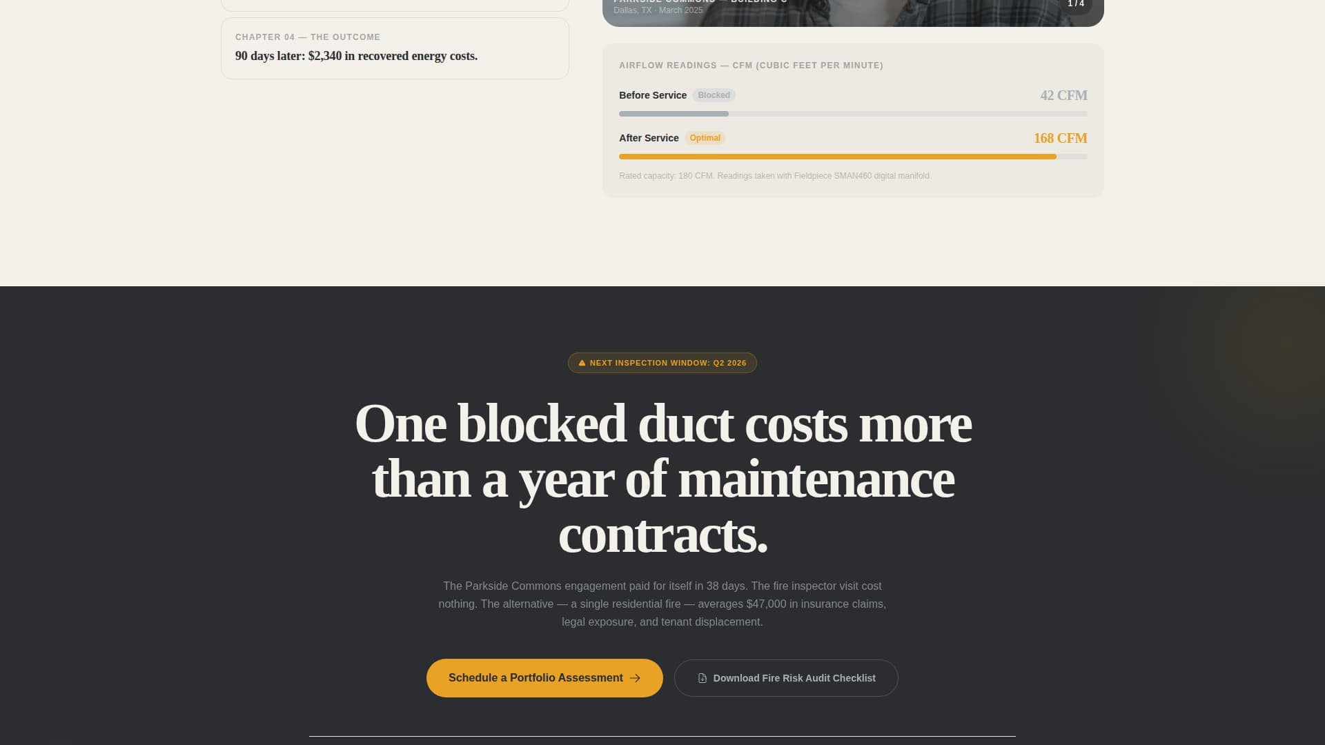 Specialty Cleaning Portfolio & Case Study Website Template