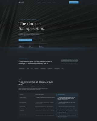 Gate - Precision Garagedoor Landing Page Template