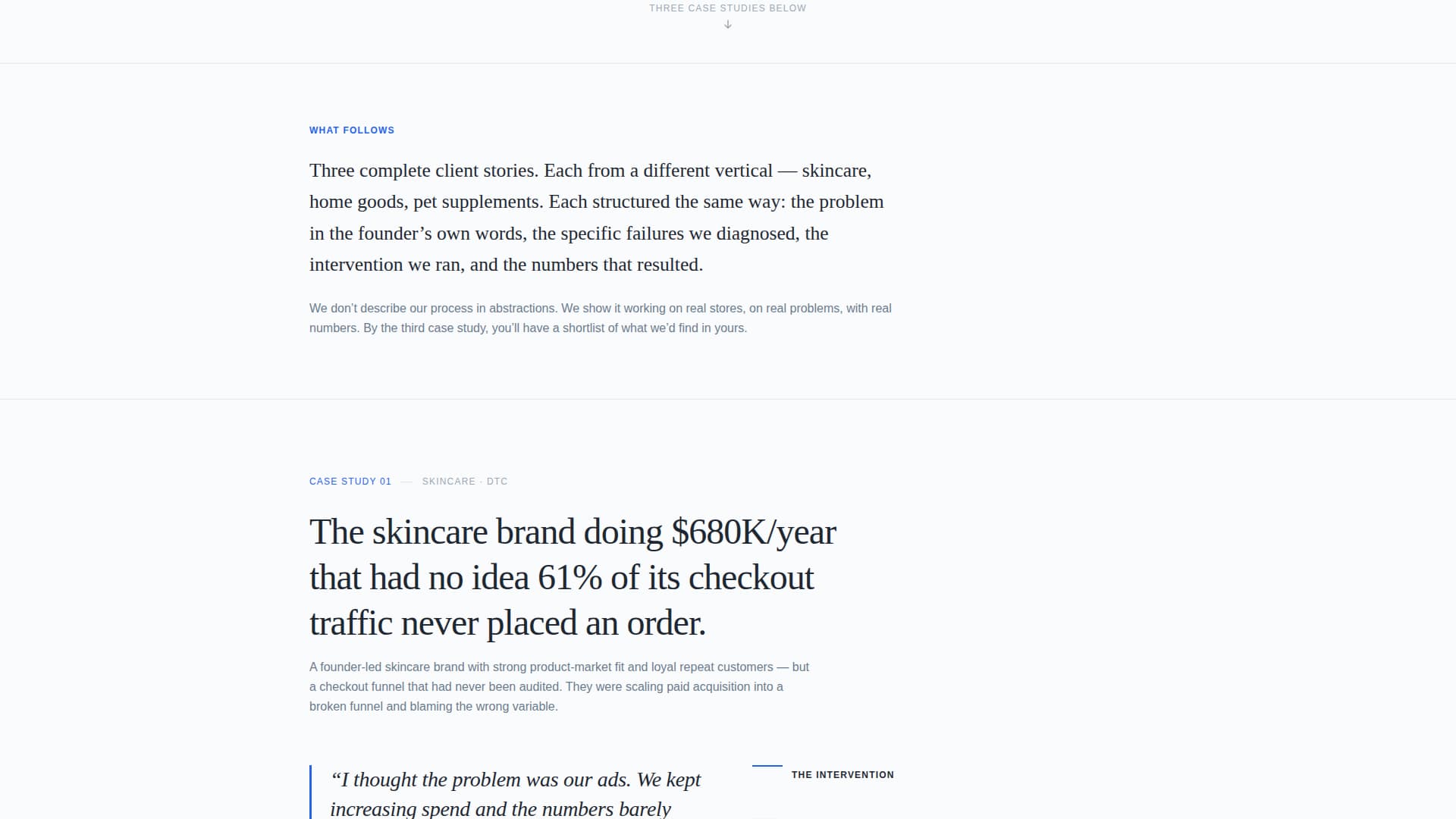 E-Commerce Consulting Portfolio Website Template
