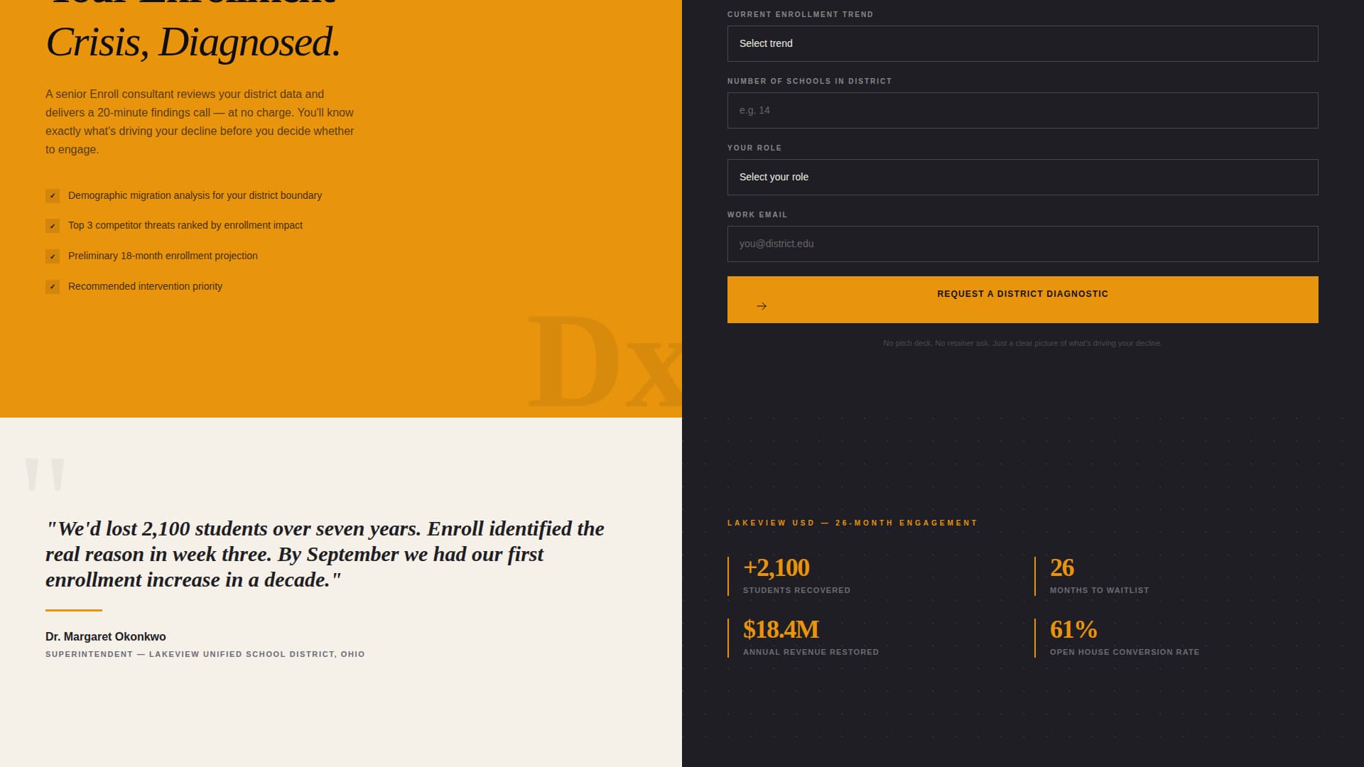 Enroll - Authoritative Educationconsulting Landing Page Template