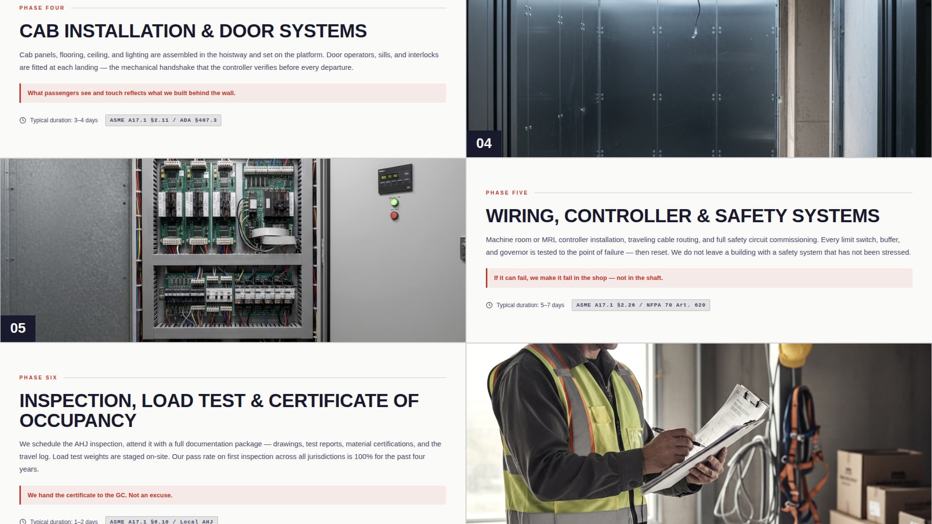 Ascend — Certified Vertical Transport Landing Page Template