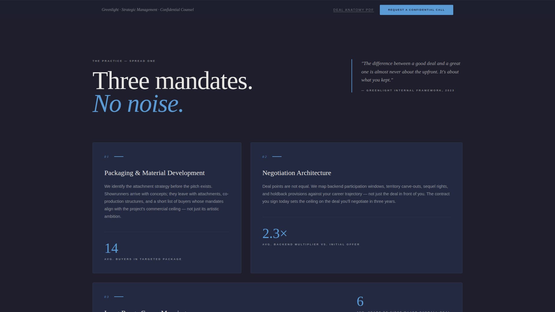 Specialist Entertainment Consulting Blog & Content Website Template