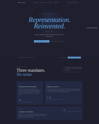 Specialist Entertainment Consulting Blog & Content Website Template