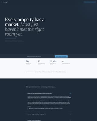 Entertainment Consulting FAQ & Common Questions Website Template
