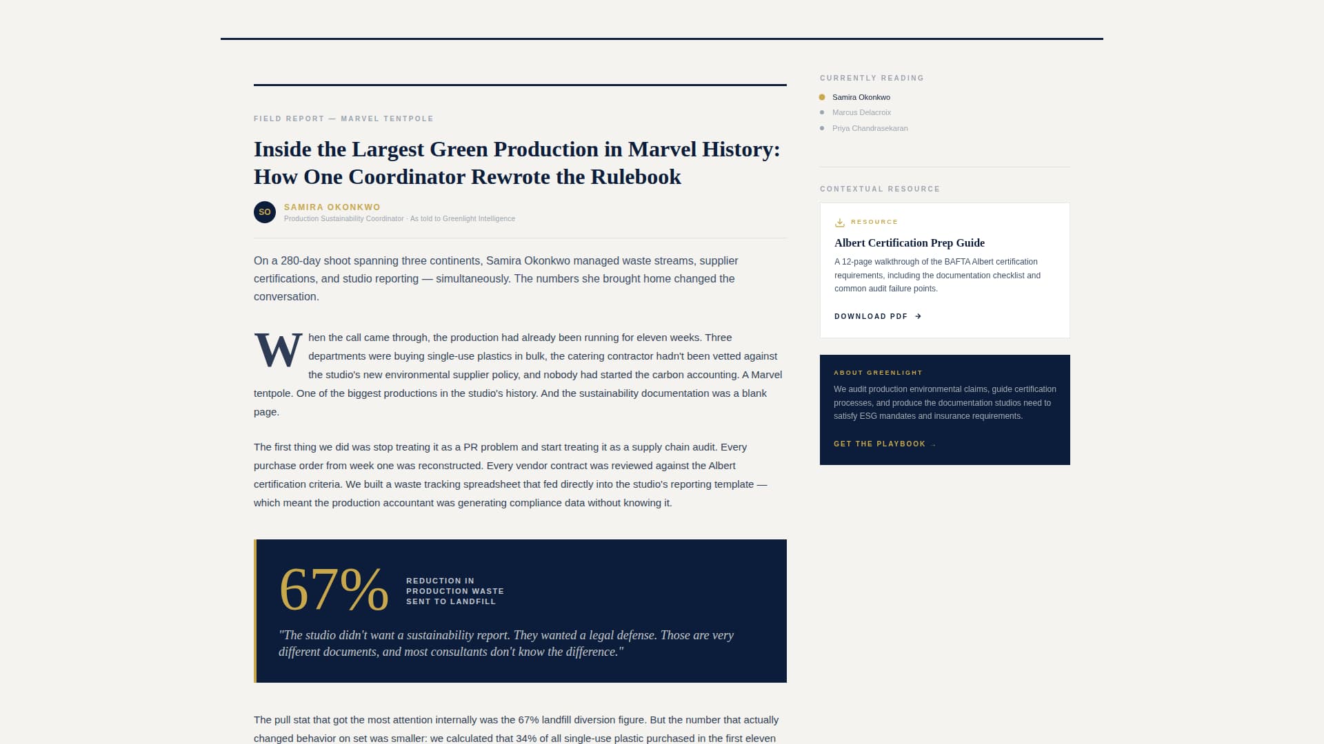 Entertainment Consulting Blog & Content Website Template
