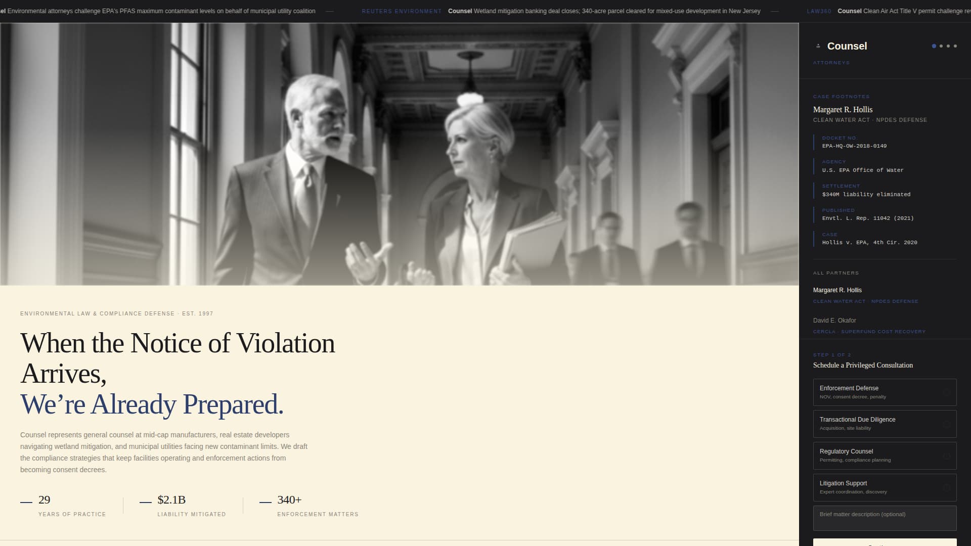 Complete Law Firm & Attorney Appointment Booking Website Template