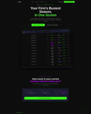 Expert Accounting Firm Software Cost Estimator Website Template