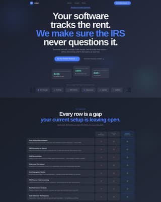 Specialist Accounting Firm Software Reviews & Social Proof Website Template