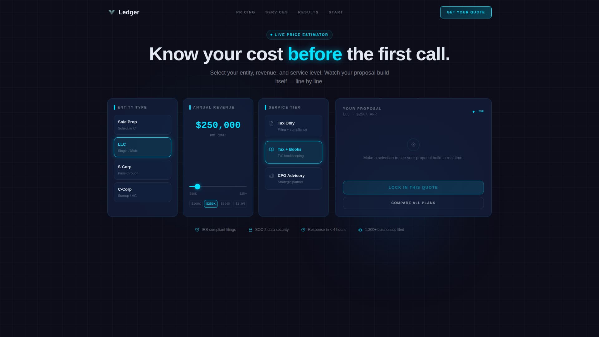 Accounting Firm Software Pricing & Packages Website Template