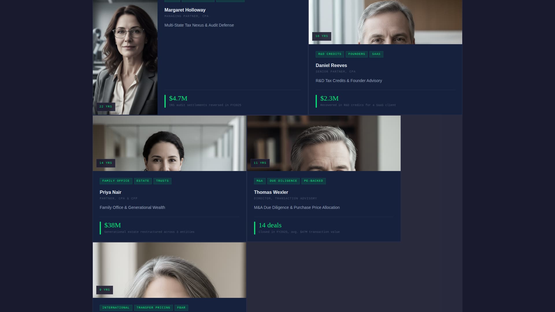 Compass — Verified Accounting Services Landing Page Template