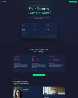 Compass — Verified Accounting Services Landing Page Template