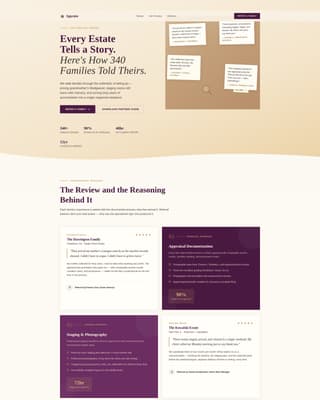 Estate Sale Coordinator Reviews Website Template