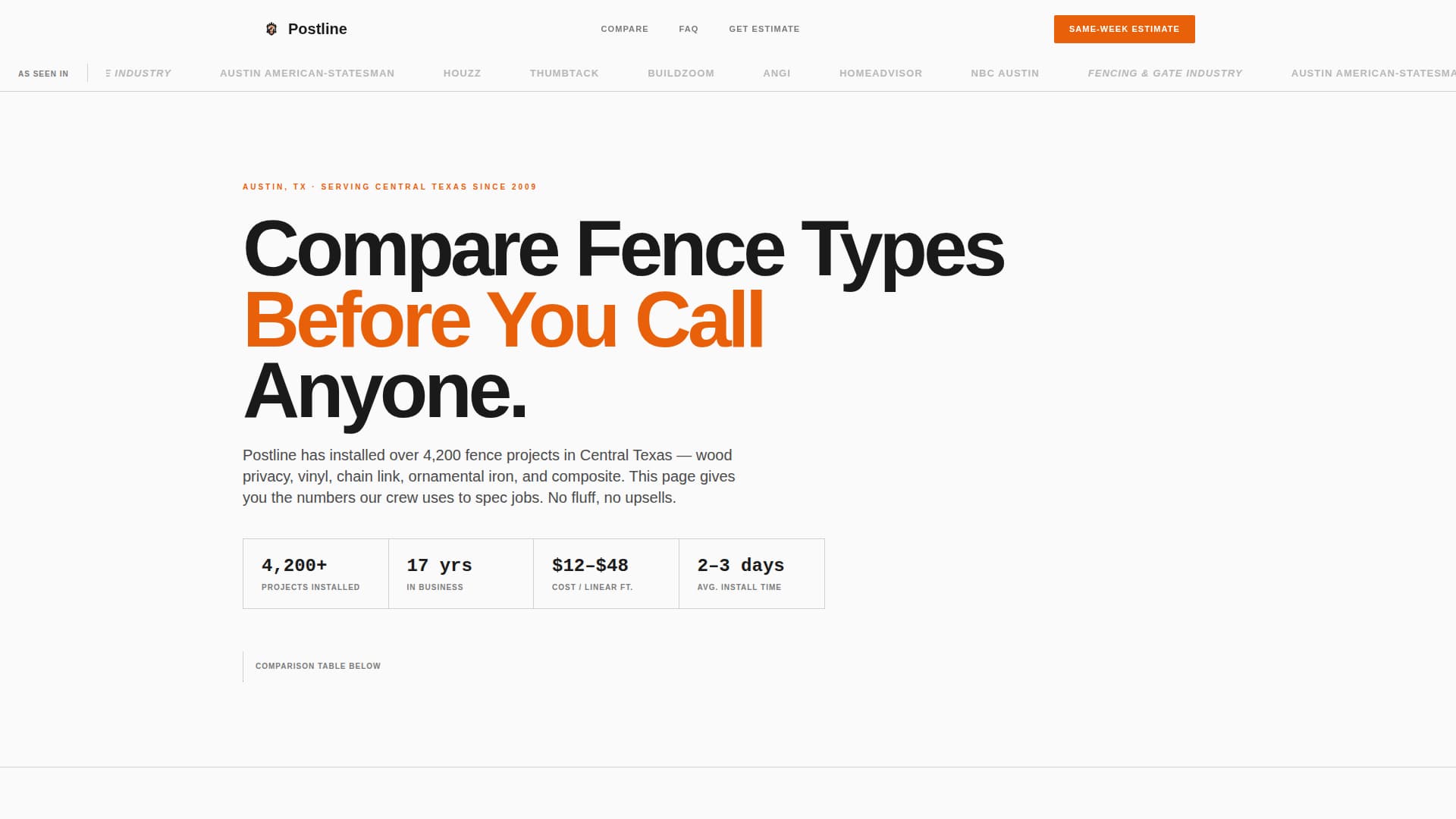 Fence Builder Business Professional Website Template
