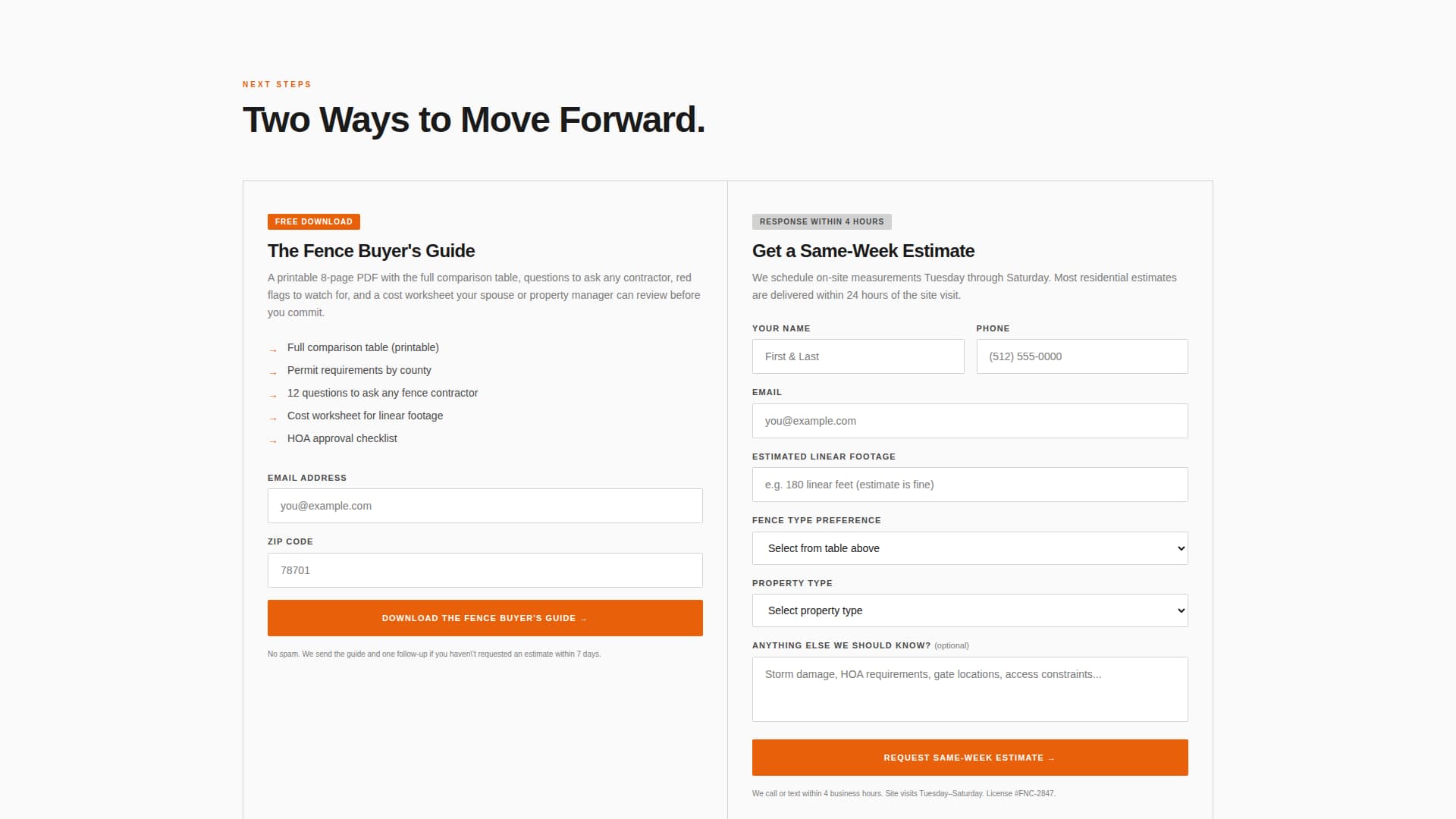 Fence Builder Business Professional Website Template