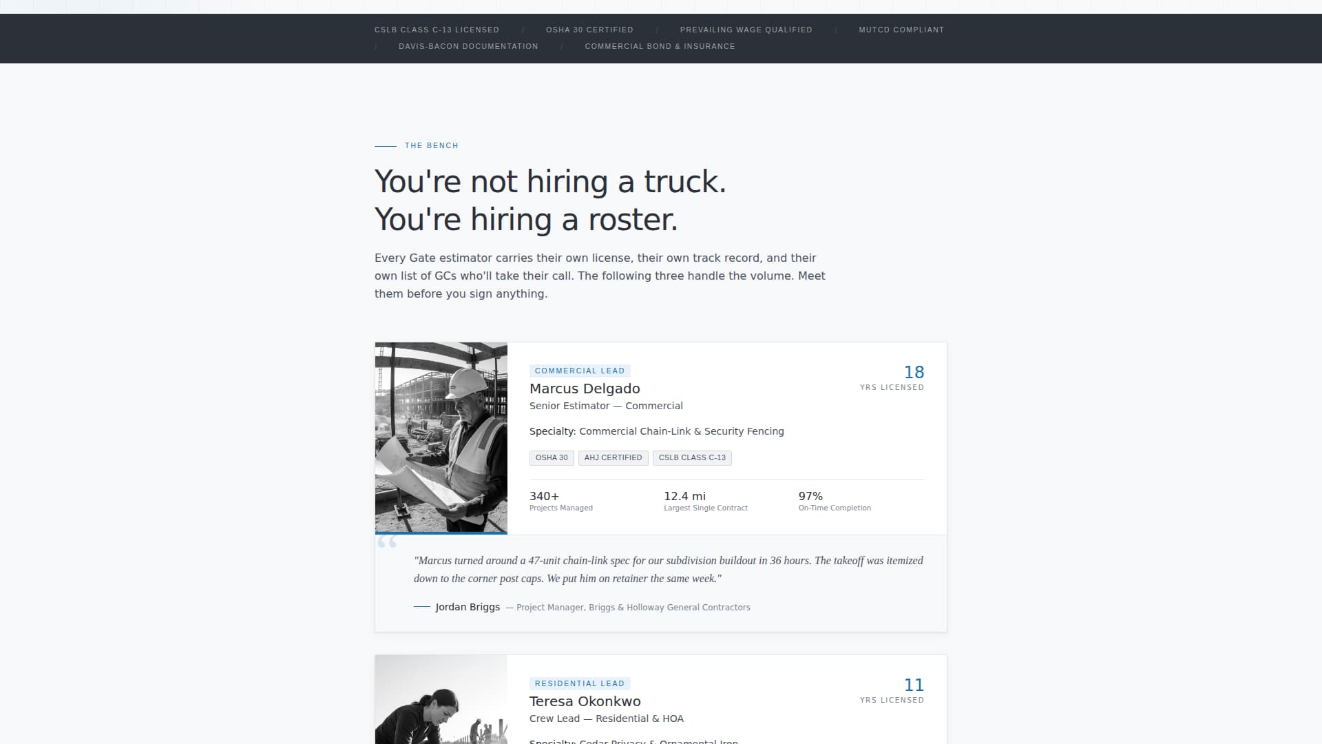 Fence Installer Marketing Professional Website Template