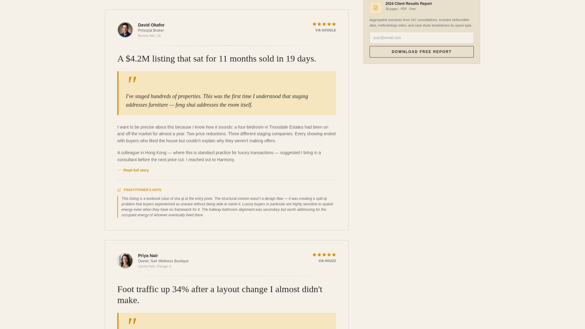 Feng Shui Consultant Specialist Booking Website Template
