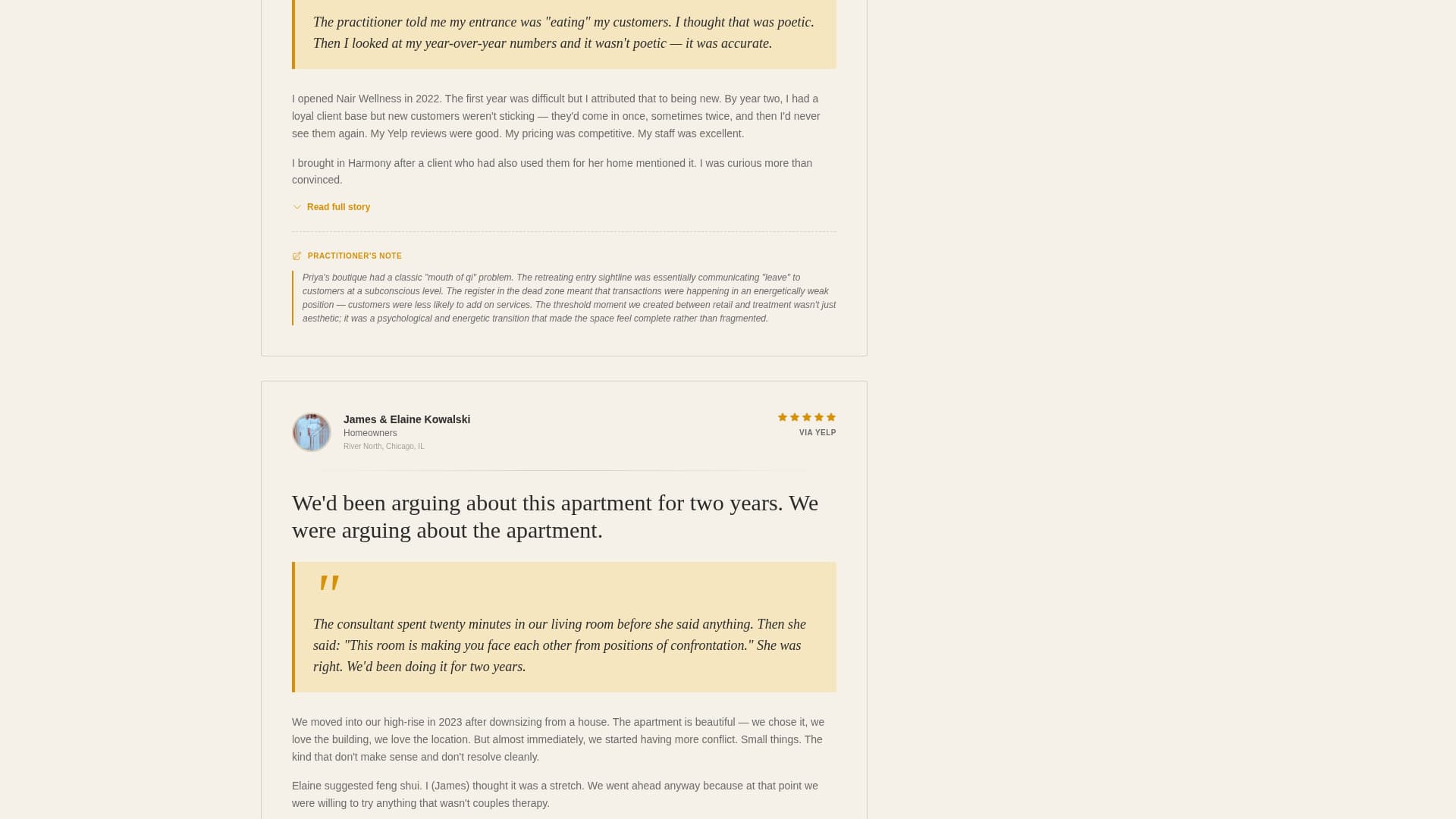 Feng Shui Consultant Specialist Booking Website Template