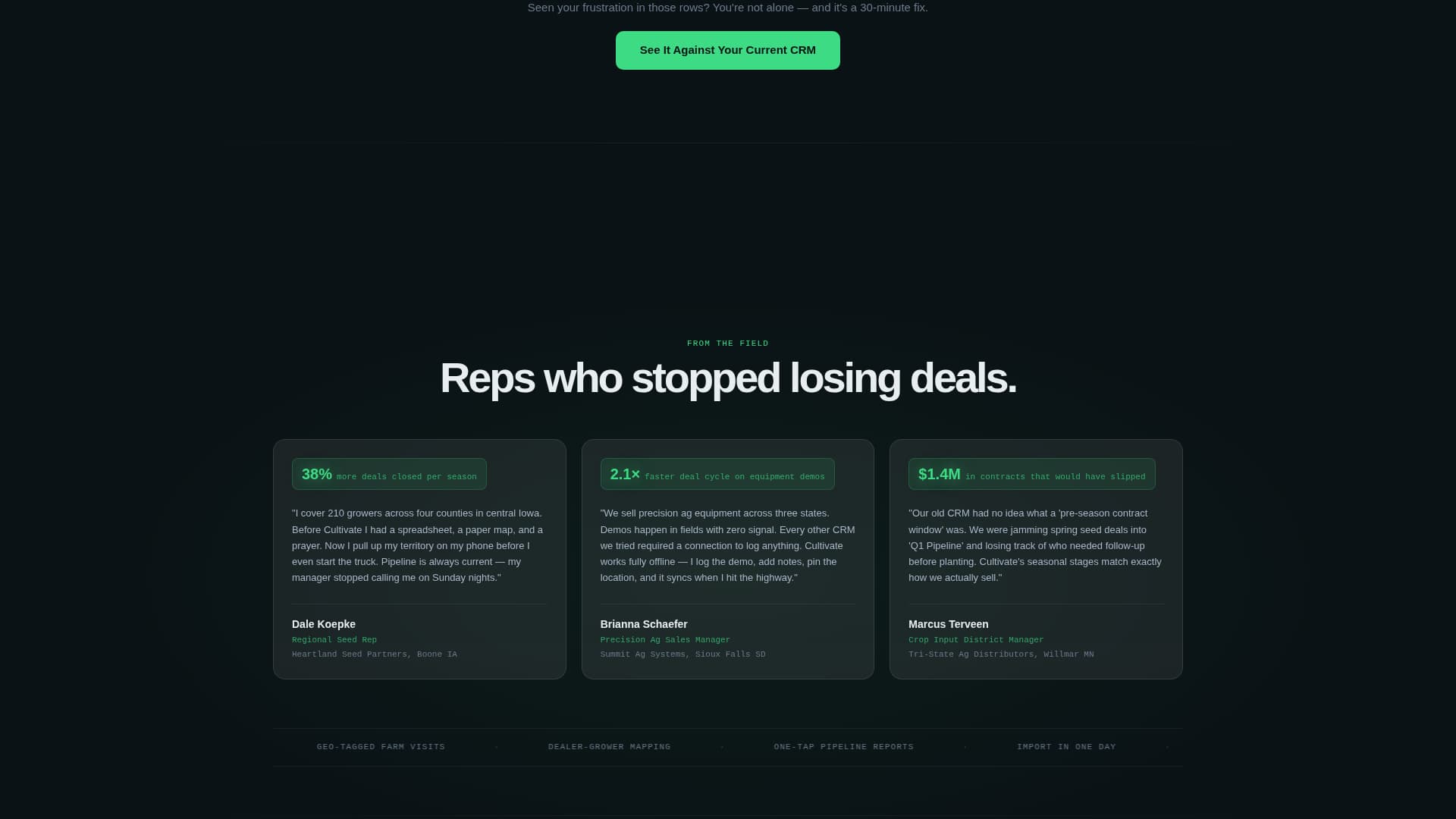 Agriculture Vertical SaaS Professional Website Template