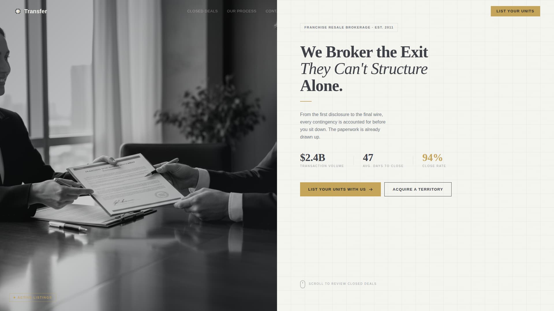 Franchise Consulting Specialist Reviews Website Template