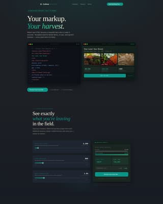 Agriculture Digital Presence Specialist Cost Calculator Website Template