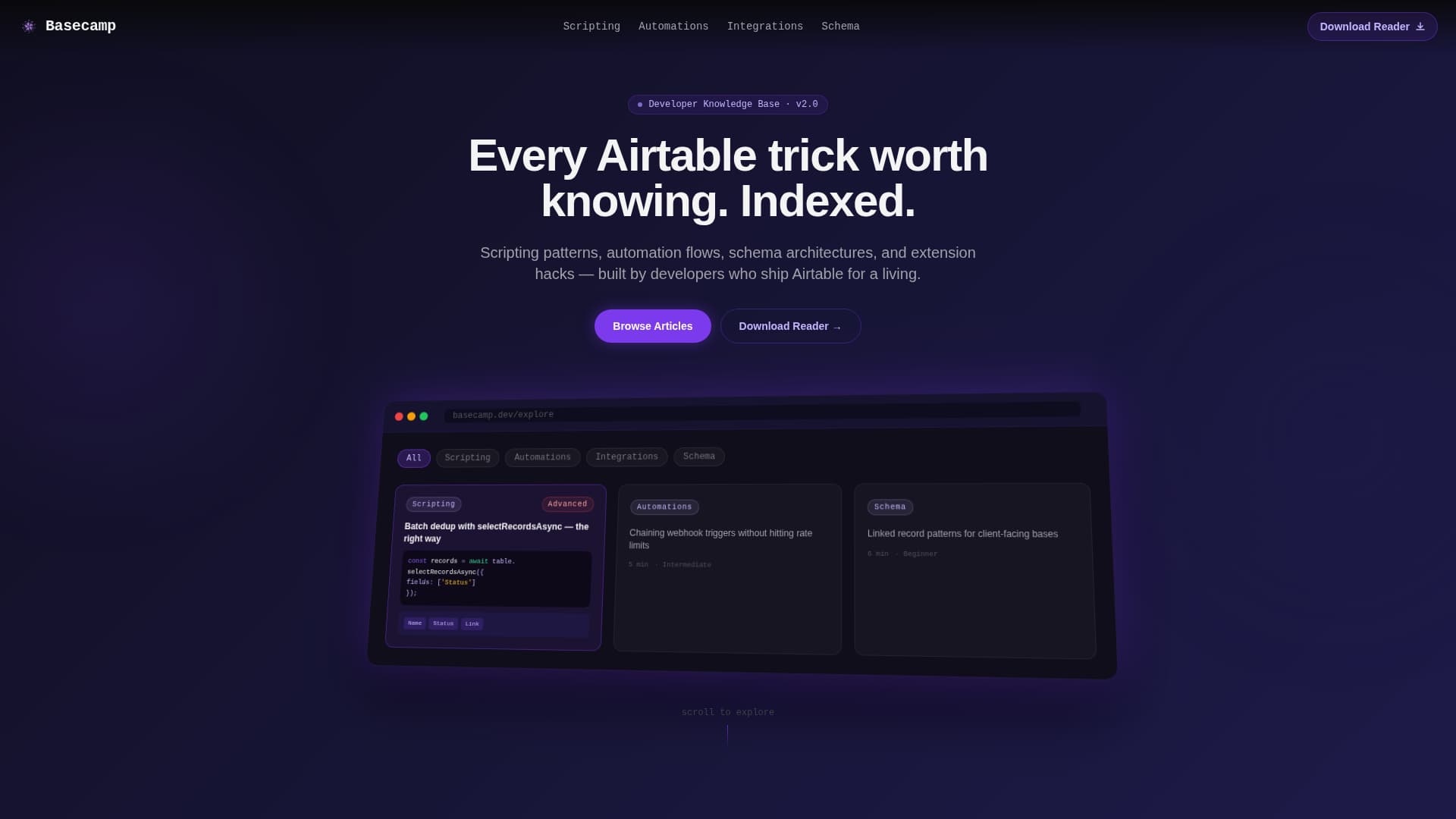 No-Code Platform Documentation Directory Website Template