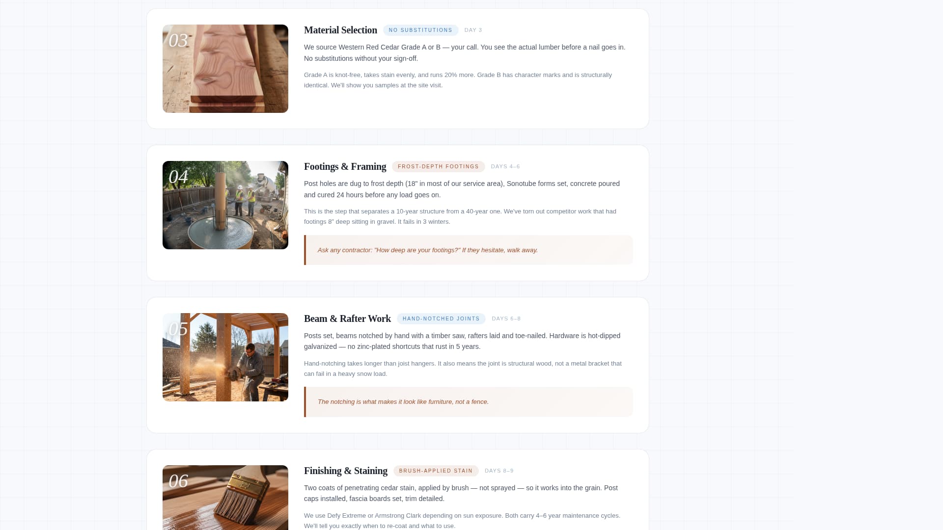 Gazebo & Pergola Builder Business Education Website Template