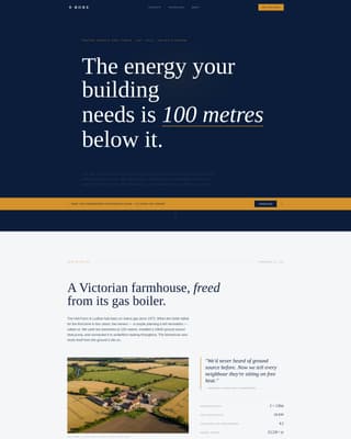 Geothermal Installer Business Booking Website Template