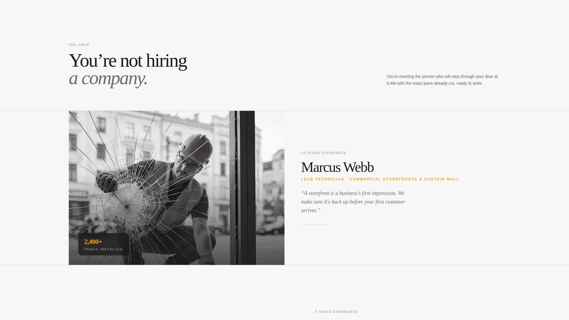Shatter - Emergency Glassrepair Landing Page Template