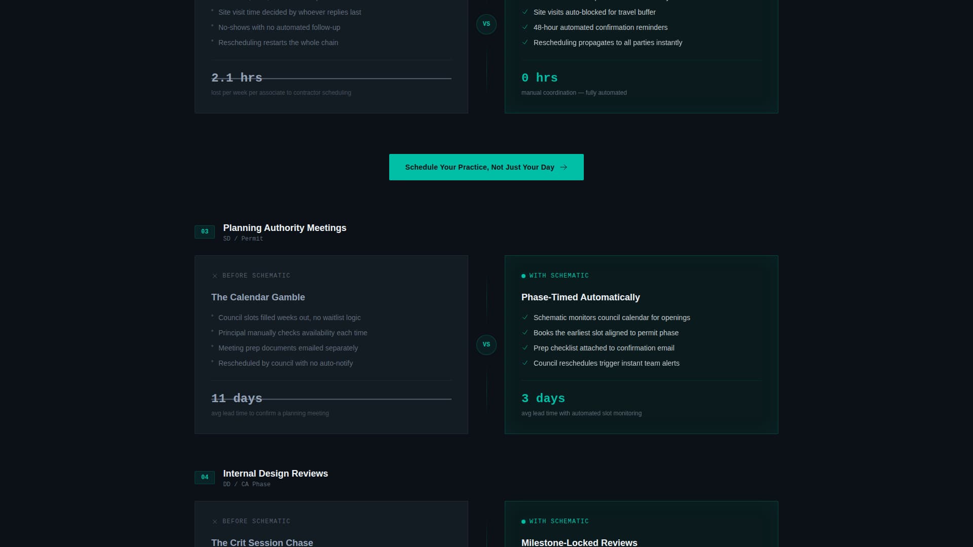Architecture Firm Software Appointment Booking Website Template