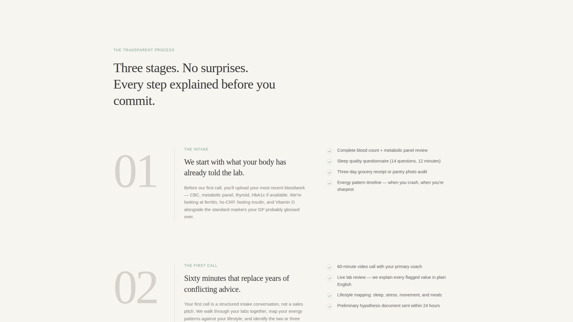 Nourish - Evidencebased Healthcoach Landing Page Template