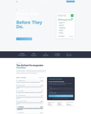 Health Inspector Appointment Booking Website Template
