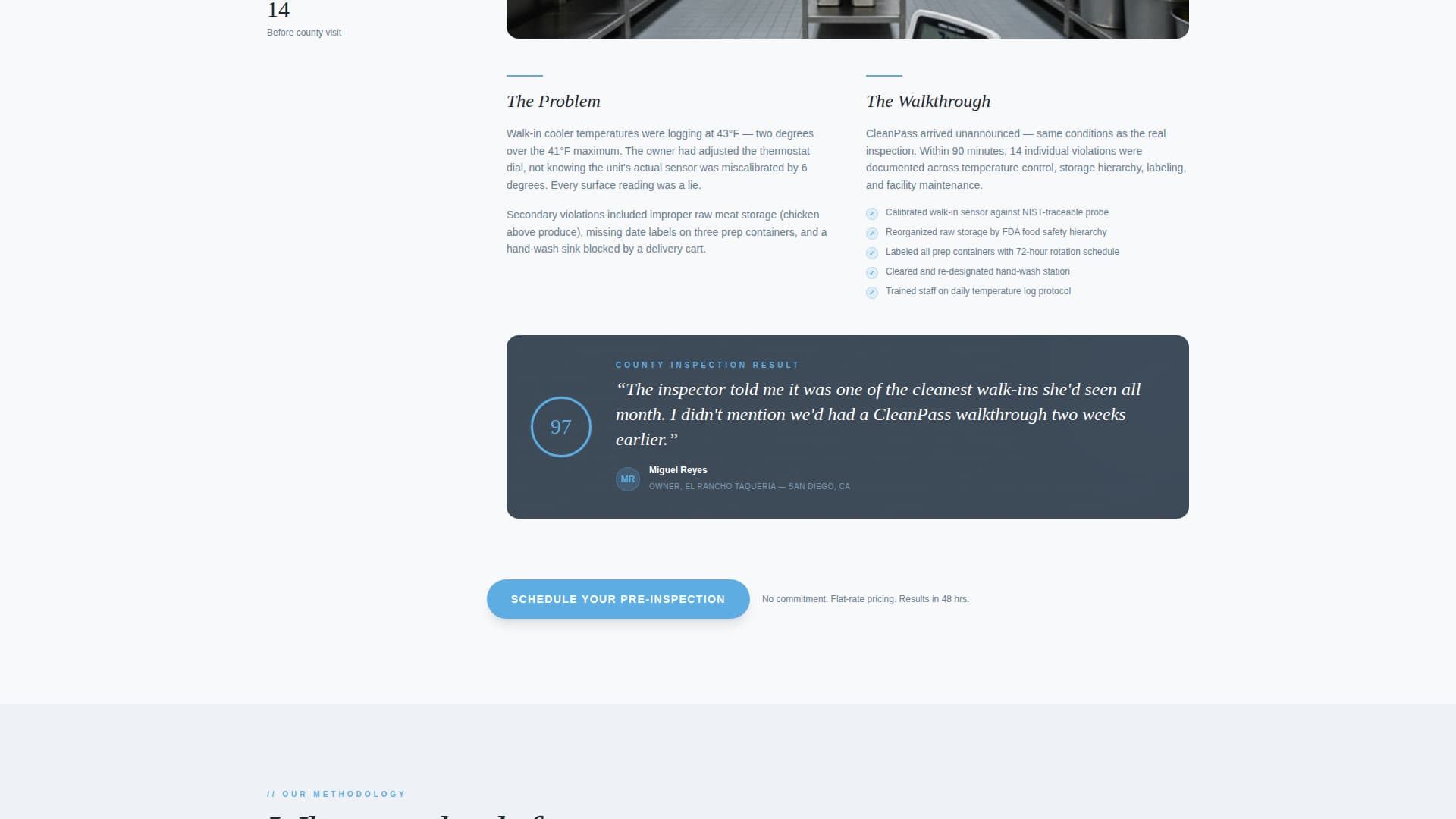 Specialist Health Inspector Appointment Booking Website Template