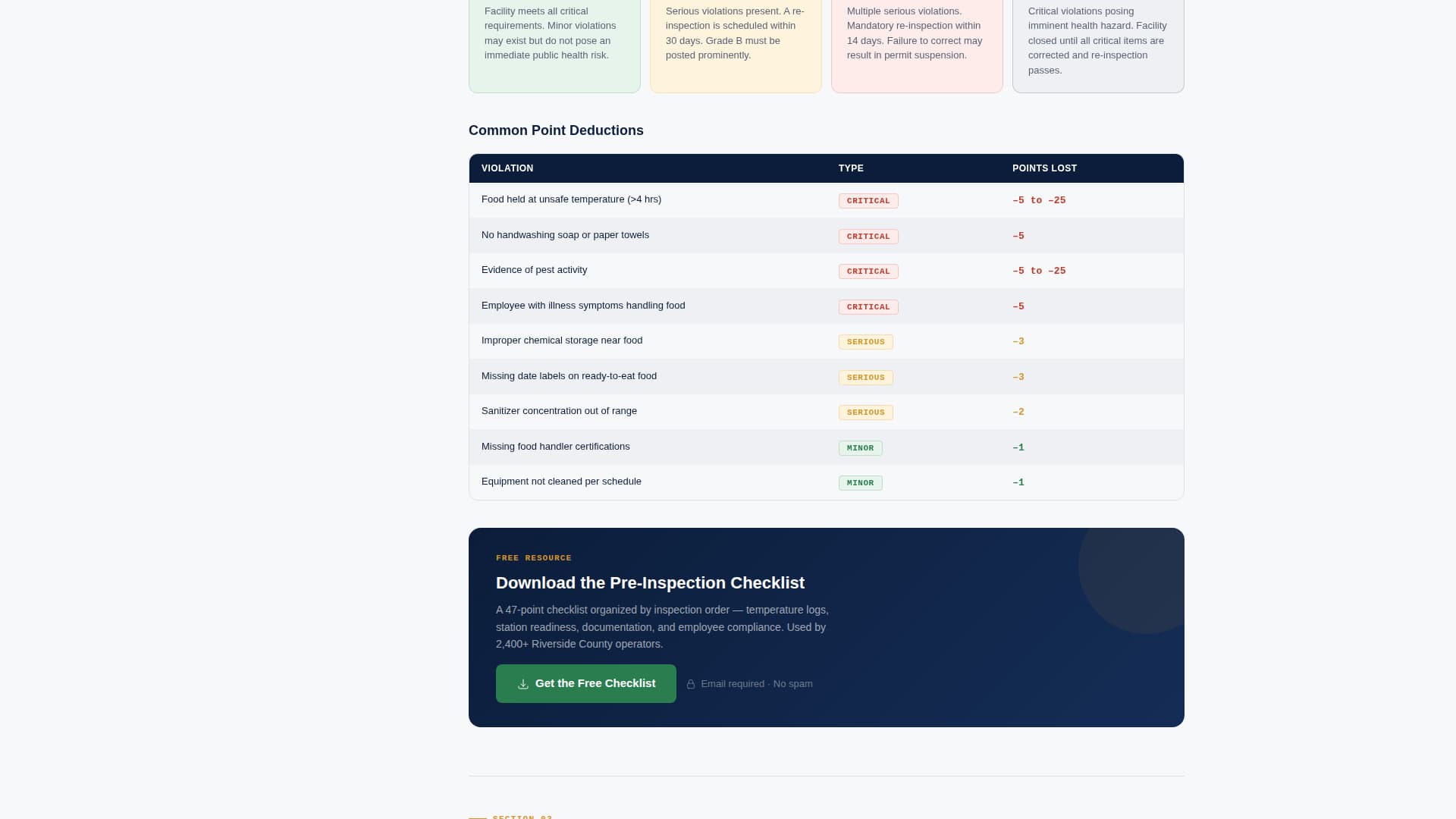 Health Inspector Professional Website Template
