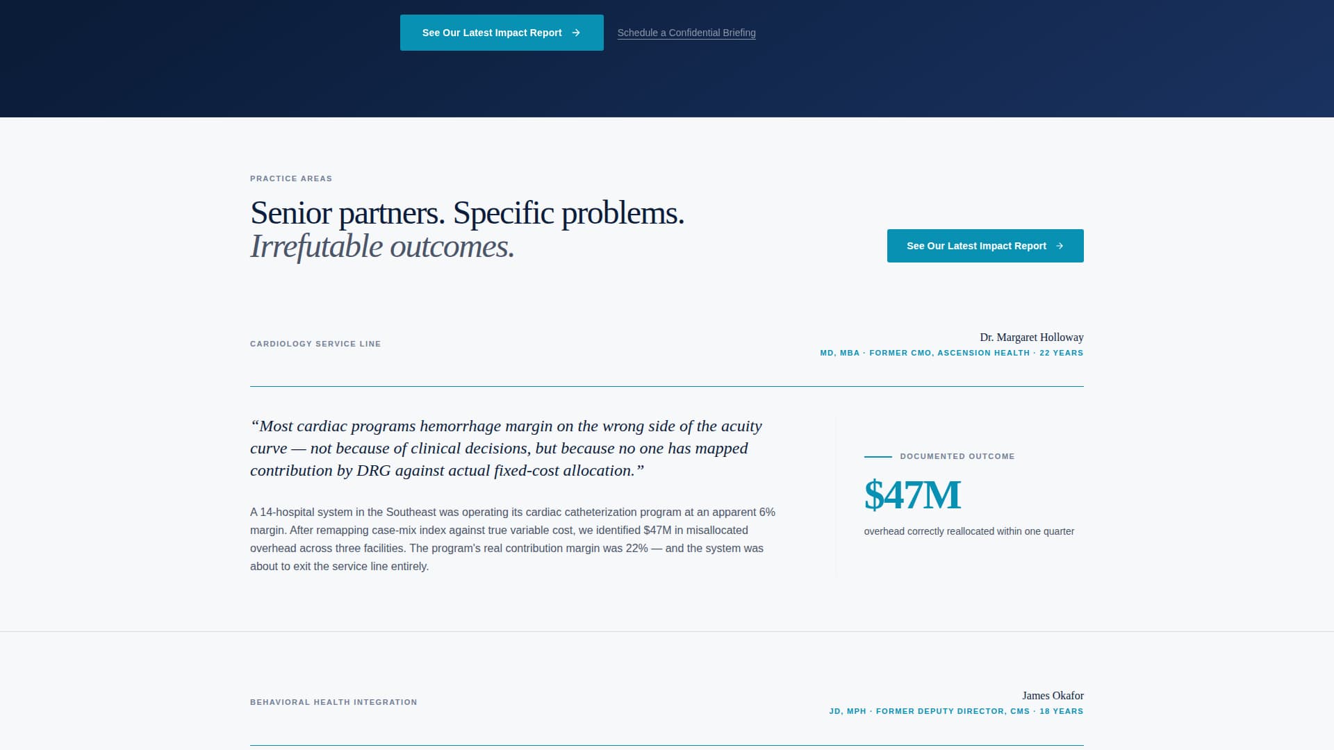 Specialist Consulting & Advisory Blog & Content Website Template