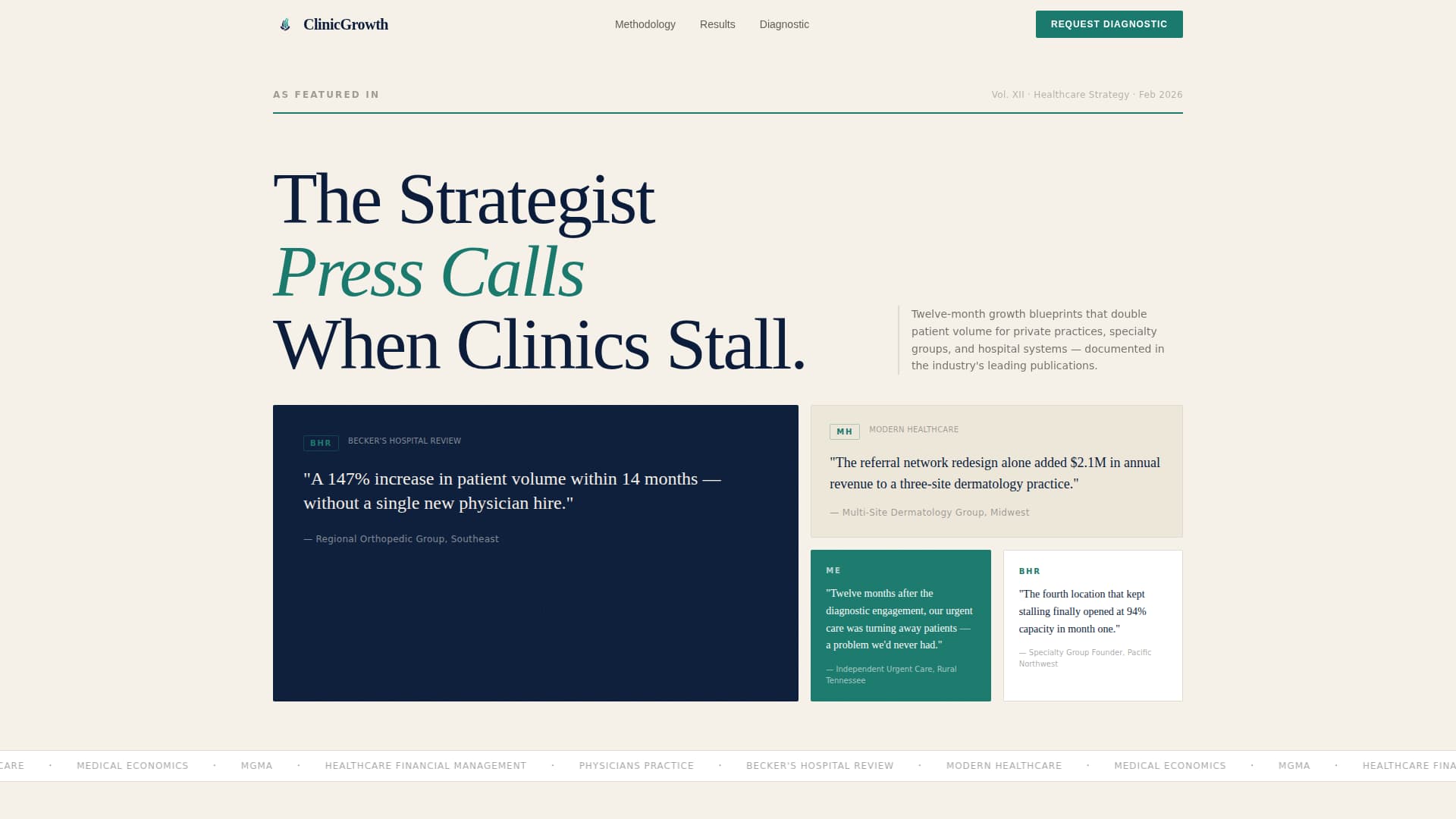 Consult - Authoritative Healthcareconsulting Landing Page Template